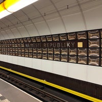 Photo taken at Metro =B= Náměstí Republiky by Rohith C. on 10/28/2023