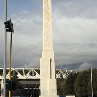 Photo taken at Obelisco del Foro Italico by Ilya R. on 1/19/2019