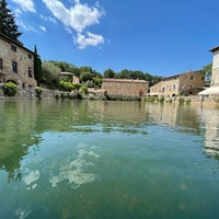 Photo taken at Bagno Vignoni by Javier C. on 6/16/2022