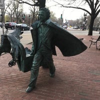 Photo taken at Edgar Allan Poe Statue by Eric A. on 4/24/2018