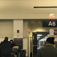 Photo taken at Gate A6 by Eric A. on 1/22/2018
