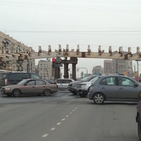 Photo taken at Ново-волковский мост by Ira R. on 4/13/2013