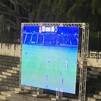 Photo taken at Estádio Alfredo Schürig (Fazendinha) by Barbara R. on 6/27/2023