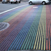 Photo taken at Rainbow Crosswalk by John S. on 3/14/2019