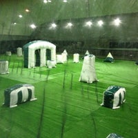 Photo taken at Пейнтбольный дворец «Арена» / Arena Paintball Palace by Timbaka B. on 11/14/2012