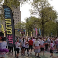 Photo taken at St. Louis Color Run by Debbie S. on 4/26/2014