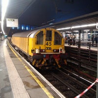 Photo taken at Platform 6 (E&amp;#39;bound Central) by Burnley D. on 3/23/2013