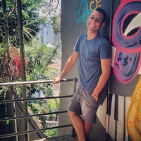 Photo taken at Bossa in Rio Hostel by Alexandre R. on 1/10/2014