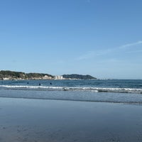 Photo taken at Yuigahama Beach by Marco A. on 4/17/2024