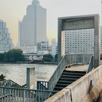 Photo taken at King Taksin Bridge by Danne D. on 1/31/2024