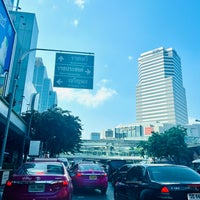 Photo taken at Pathum Wan Intersection by Danne D. on 6/2/2023