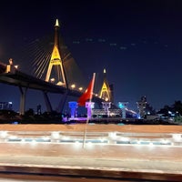 Photo taken at Bhumibol 1 Bridge by Danne D. on 4/12/2023