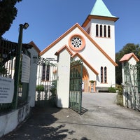 Photo taken at Igreja Santa Joana D&amp;#39;Arc by Túlio on 2/14/2022