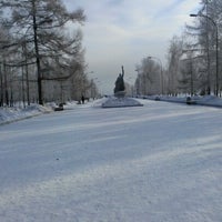 Photo taken at Гвардейский Парк by Настя Д. on 1/31/2013
