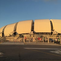 Photo taken at Arena das Dunas by Claudia O. on 6/25/2016