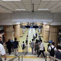 Photo taken at Xizhimen Metro Station by Haowei C. on 8/15/2022