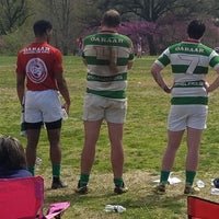 Photo taken at Forest Park Cricket/Rugby Fields by Lauren C. on 4/13/2019