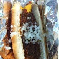 Photo taken at Pink&amp;#39;s Hot Dogs by Lyndsay F. on 6/29/2012