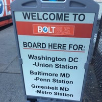 Photo taken at BoltBus Midtown Stop by Christopher N. on 12/9/2016