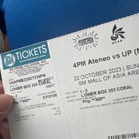 Photo taken at Mall of Asia Arena by Ning F. on 10/22/2023