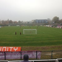 Photo taken at Stadion im Sportforum by Stu M. on 11/17/2012