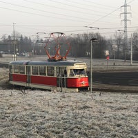 Photo taken at Vypich (tram, bus) by Karolina J. on 2/23/2021