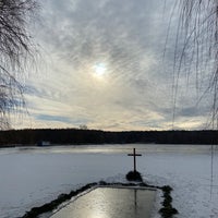 Photo taken at Озеро Круглик by Julia K. on 1/19/2022