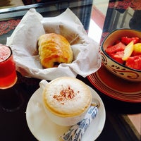 Photo taken at Lhamo&amp;#39;s Croissant by 지영alice枳英 이. on 5/10/2014