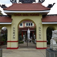 Photo taken at Chua Giac Hoang Buddhist Temple by Tom i. on 11/4/2014