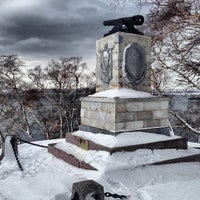 Photo taken at Памятник &amp;quot;Героям III-й Батареи Лейтенанта А.П.Максутова by Frederick T. on 3/9/2014