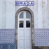 Photo taken at Estação Ferroviária de Braga by Jessica on 10/14/2017