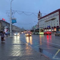 Photo taken at Остановка «Станция метро “Площадь Якуба Коласа”» by Maria V. on 9/28/2022