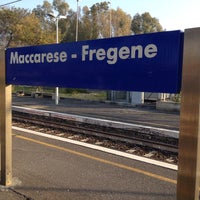 Photo taken at Stazione Maccarese - Fregene by Giulia N. on 3/16/2014