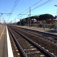 Photo taken at Stazione Maccarese - Fregene by Giulia N. on 3/5/2014