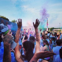 Photo taken at Run or Dye 5k by Anna Ruth W. on 8/3/2013