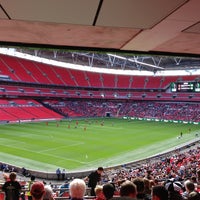 Photo taken at Wembley Stadium by Serhi S. on 5/4/2013