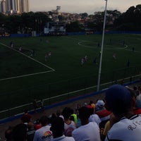 Photo taken at Estádio Municipal Vereador José Ferez by Rodolfo V. on 1/7/2014