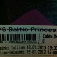 Photo taken at Tallink Silja M/S Baltic Princess by Toni L. on 1/18/2013