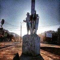 Photo taken at Памятник покорителям космоса by Alexander T. on 4/12/2015