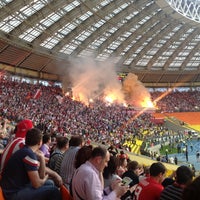Photo taken at Luzhniki Stadium by Evgeny N. on 5/11/2013