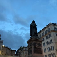 Photo taken at Monumento a Giordano Bruno by Roger T. on 5/18/2019