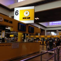 Photo taken at Nok Air Sales Booth by Pok B. on 2/18/2013
