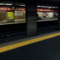 Photo taken at Metro Arco di Travertino (MA) by Mr. A. on 12/20/2012