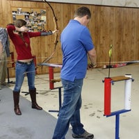 Photo taken at Greater Houston Archery by Julie G. on 1/1/2014