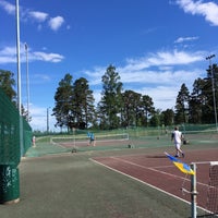 Photo taken at Mustikkamaa Tennis by Artur N. on 6/4/2016