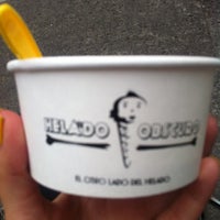Photo taken at Helado Obscuro by Karla on 4/28/2013