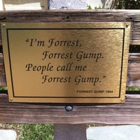 Photo taken at Forrest Gump Bench by Lucas M. on 7/20/2012