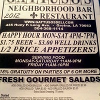 Photo taken at Gattuso&amp;#39;s Neighborhood Restaurant &amp;amp; Bar by Valerie B. on 1/10/2012