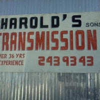 Photo taken at Harold&amp;#39;s Transmissions and Auto Care by Lonnie S. on 2/7/2011