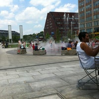 Photo taken at Fountain In Rose Kennedy Greenway by Nick P. on 6/21/2012
